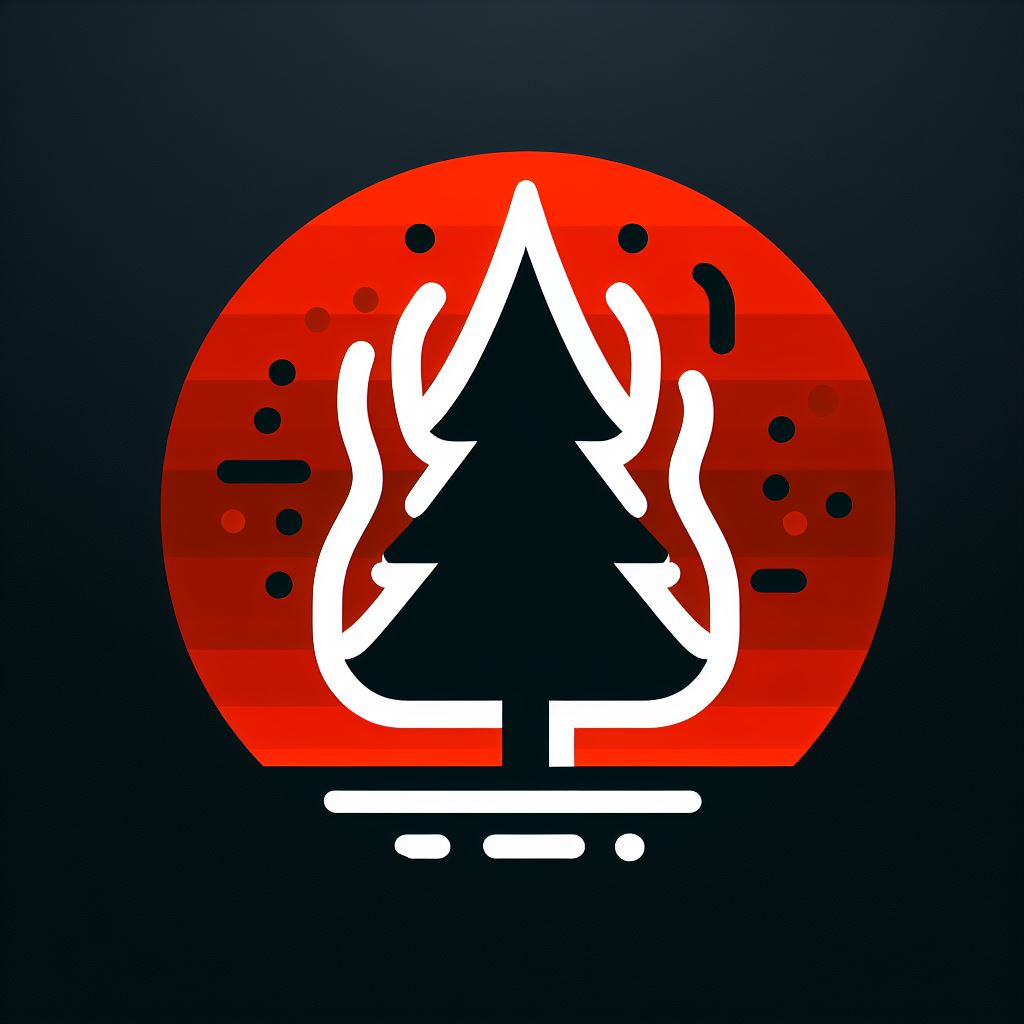 Icon of forest fire simulation